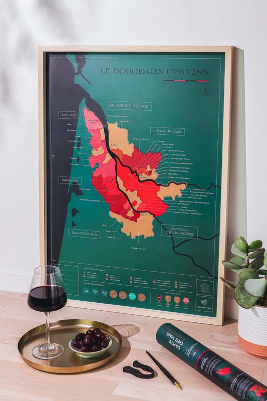 Skrapekart Bordeaux fra1020 Degustations