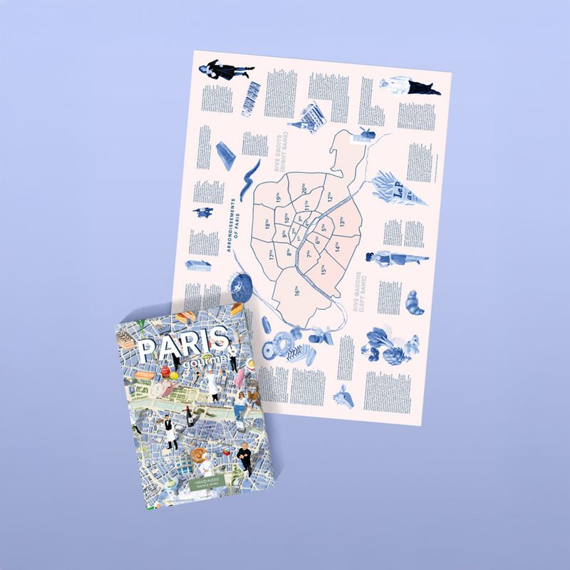 Water and Wine Puslespill Paris gourmet