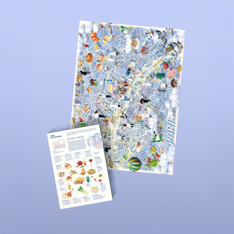 Water and Wine Puslespill Paris gourmet